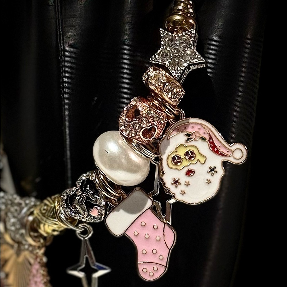 Elegant Gold and Silver Charm Bracelet - Picture 3 of 6